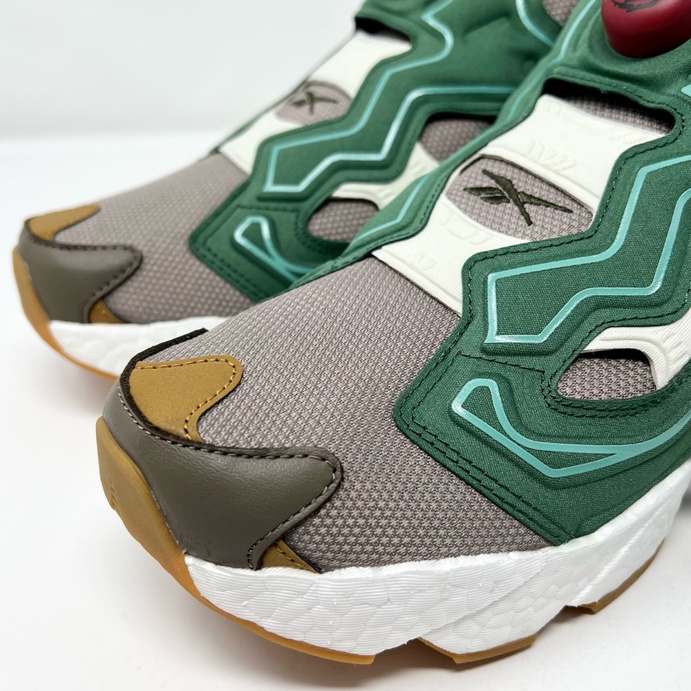Reebok x adidas x BBC INSTAPUMP FURY BOOST GREEN Low Top Athletic Sneakers - Picture 2 of 15